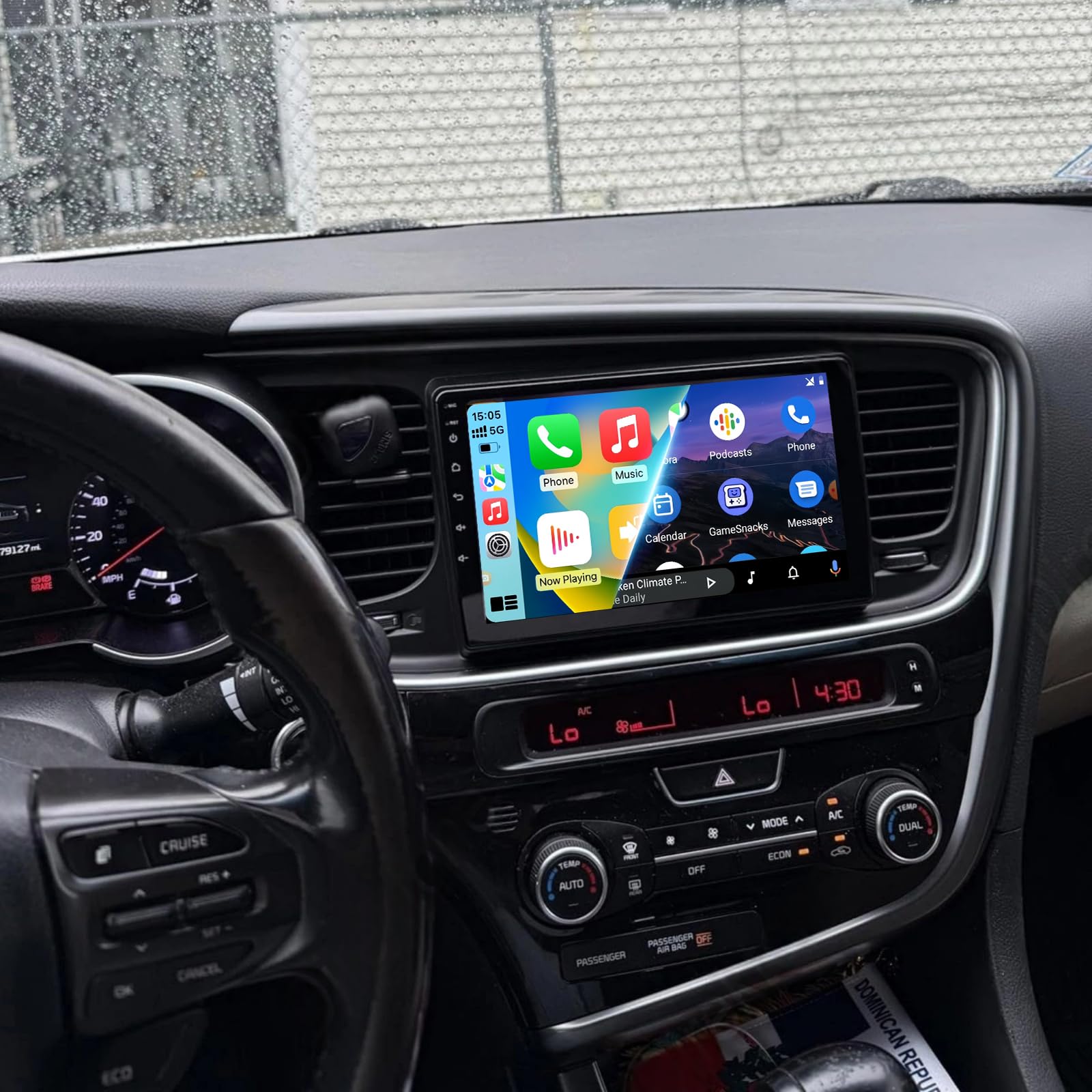 9 inch Car Stereo with Carplay Android Auto fit for Kia Optima K5 2011-2015 Double Din Android 13.0 Touch Screen Car Radio Receiver w/WiFi GPS Navigation Bluetooth AHD Backup Camera - 2+32G-image-41