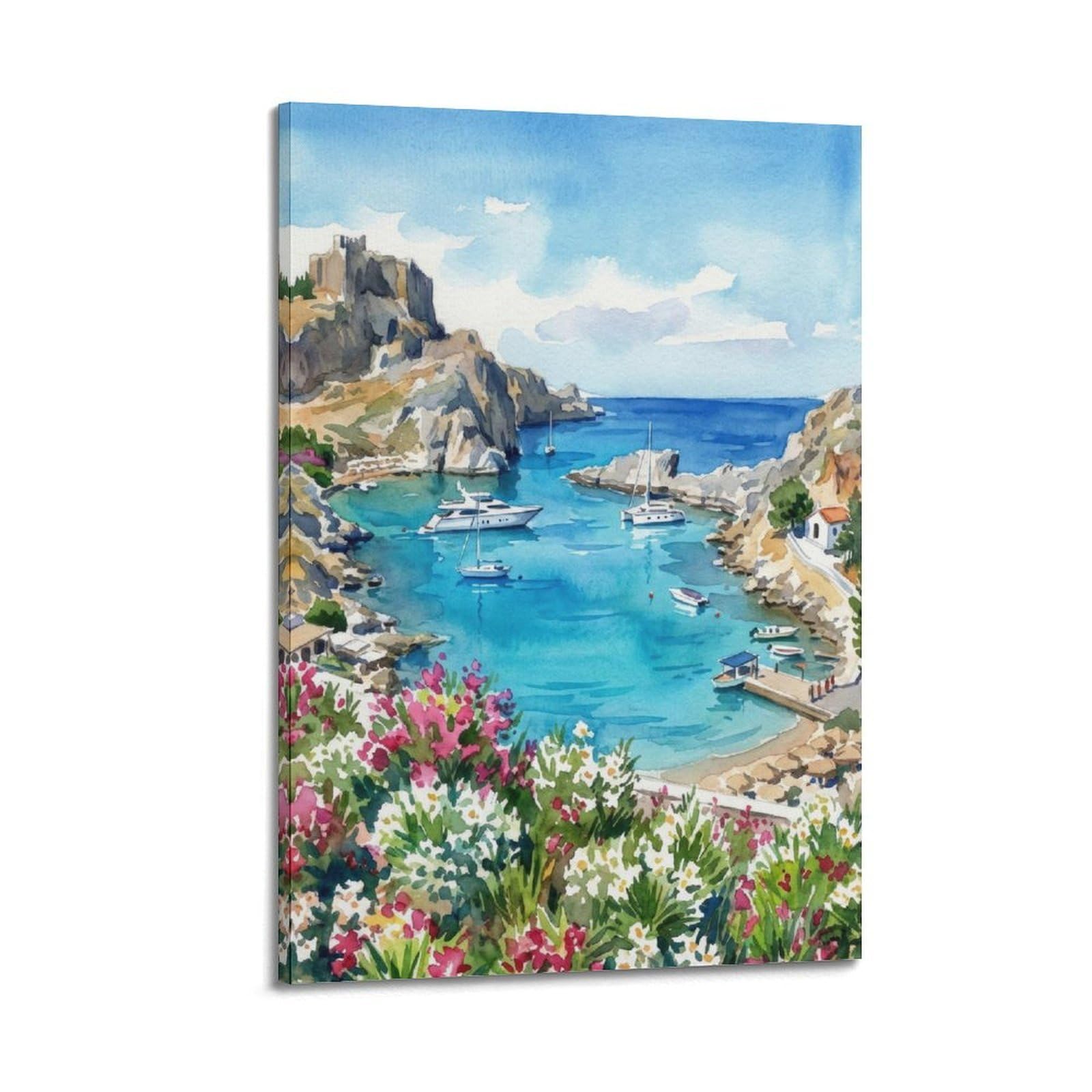 xiaoxiaoshen Algarve Portugal Coastal Landscape Travel Scenic Canvas Poster Wall Art Prints Room Aesthetic Murals Bedroom And Living Decorations 20x30inch(50x75cm)