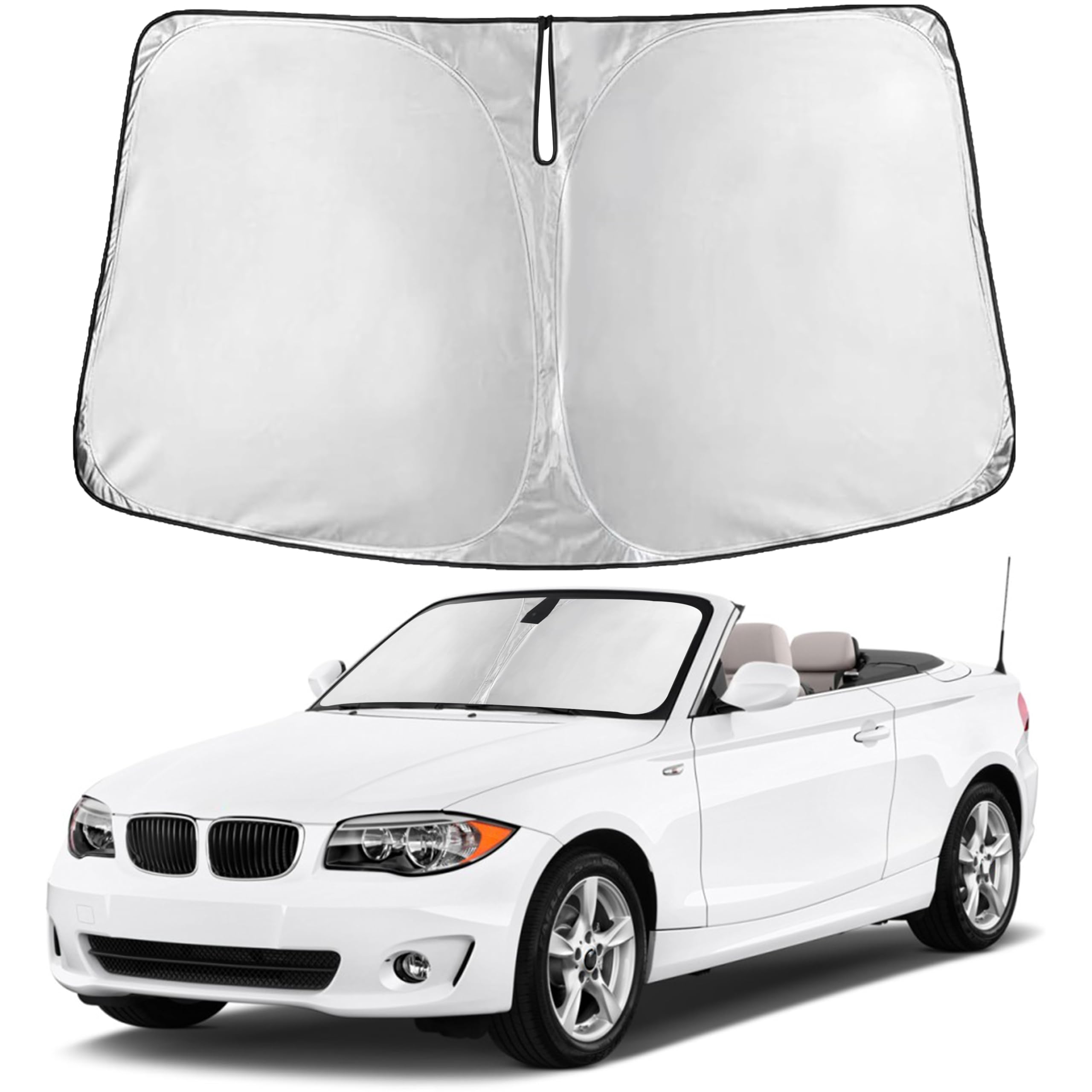 EcoNour Windshield Sunshade Compatible for BMW 1 Series 2008-2011 2012 2013