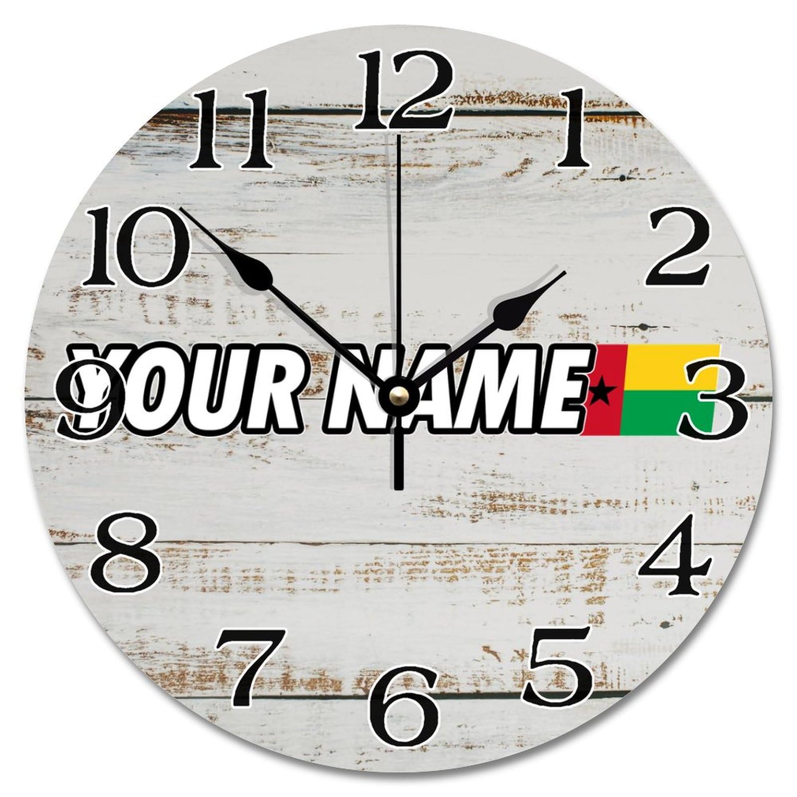 Horloge murale Guinée-Bissau pour déco salon et chambre