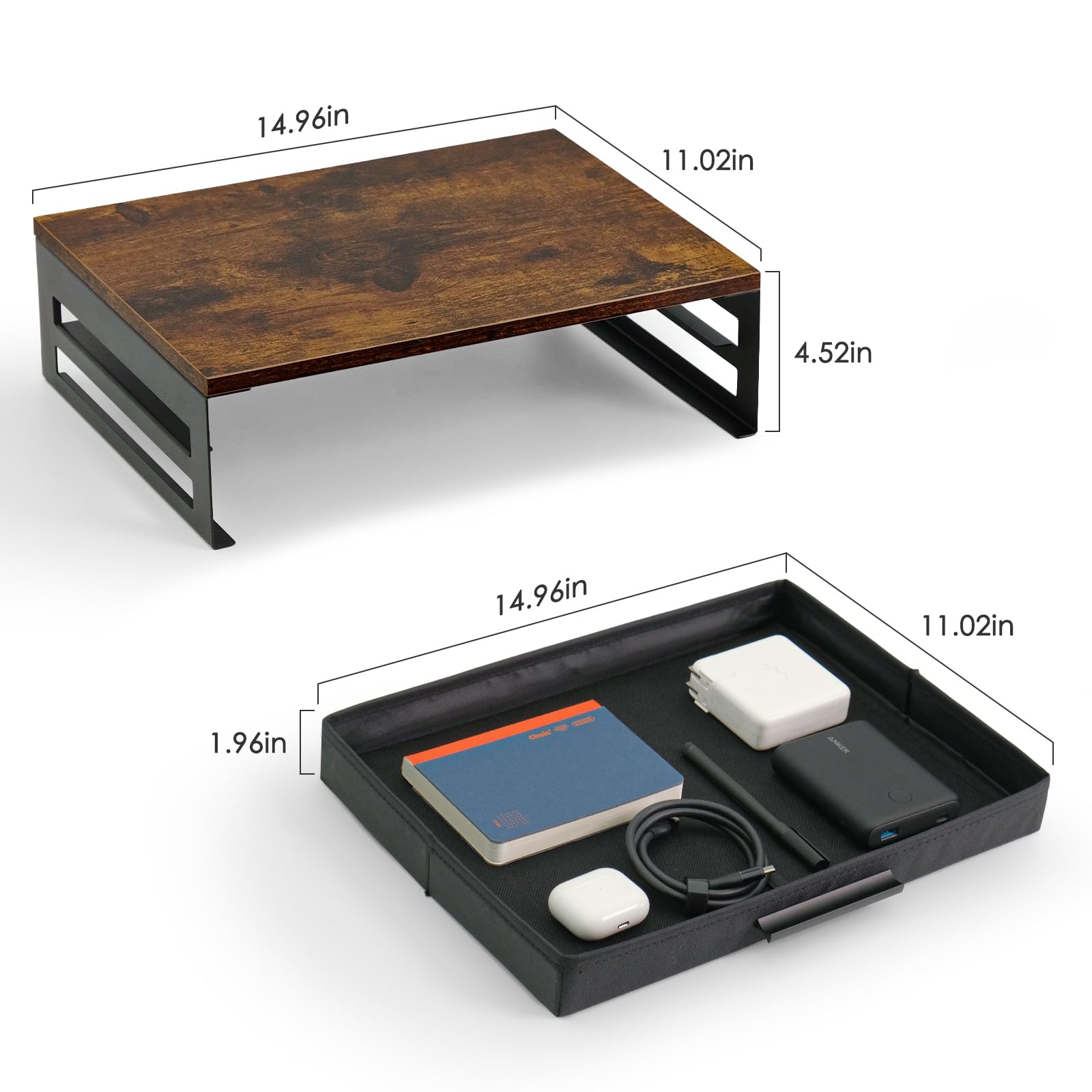 Snapklik.com : ARCOBIS Wooden Monitor Stand