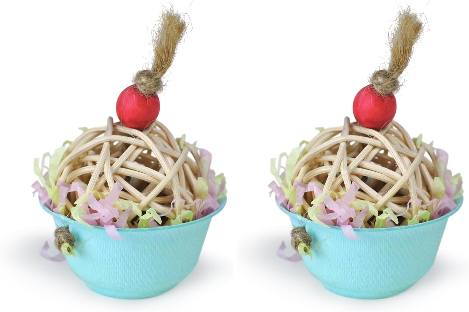 Prevue Pet Products Sugarcane Cupcake Small Animal Chew Toy (Pack of 2)