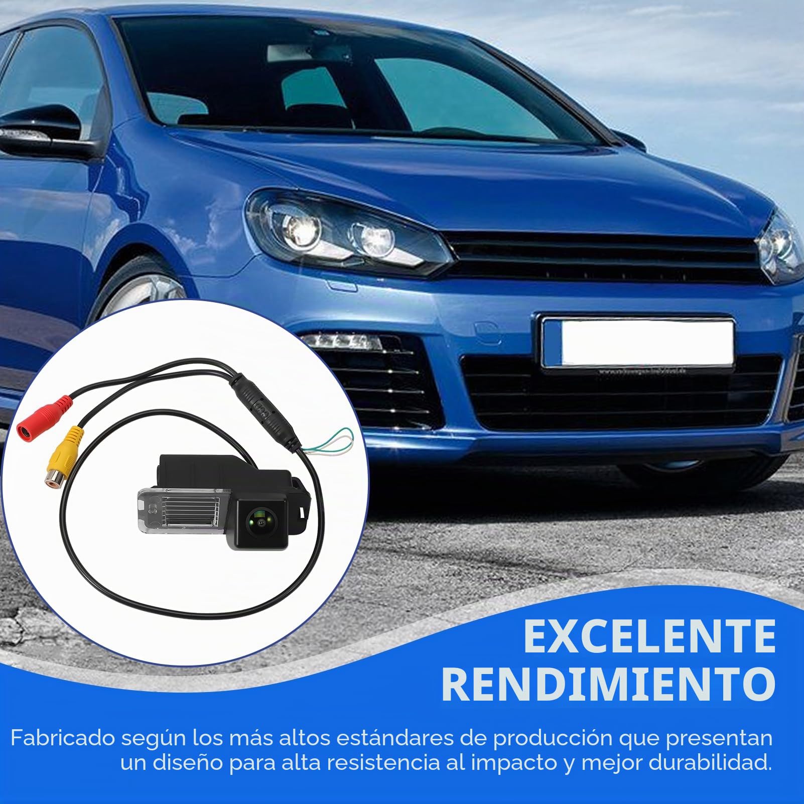 1080P Cámara de marcha atrás 170 grados gran angular ayuda de aparcamiento para Polo V 6R Golf 6 VI MK4 MK5 MK6 EOS resistente al agua