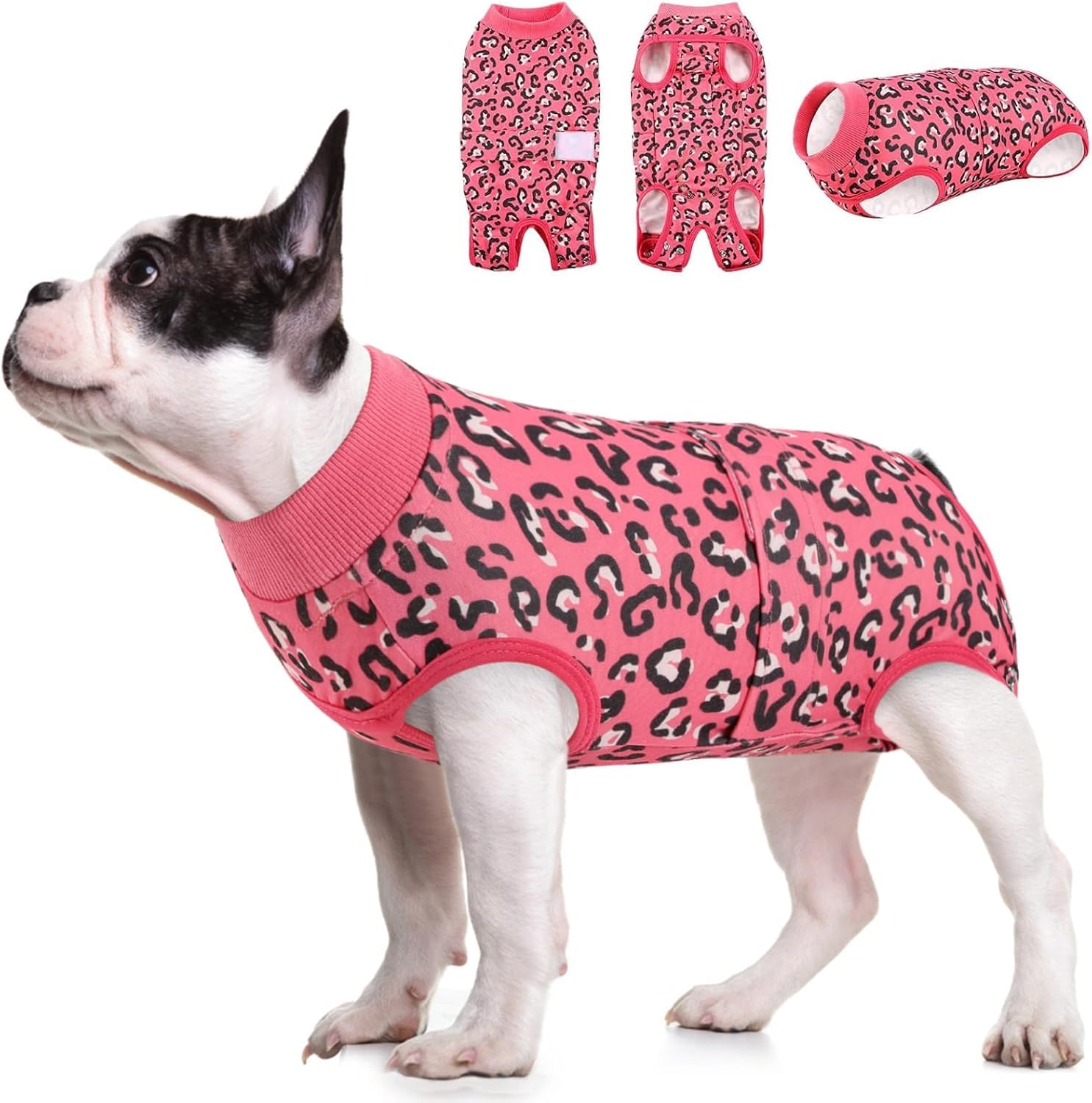 KOESON Soft Dog Surgery Recovery Suit Female to Prevent Licking Wounds, S