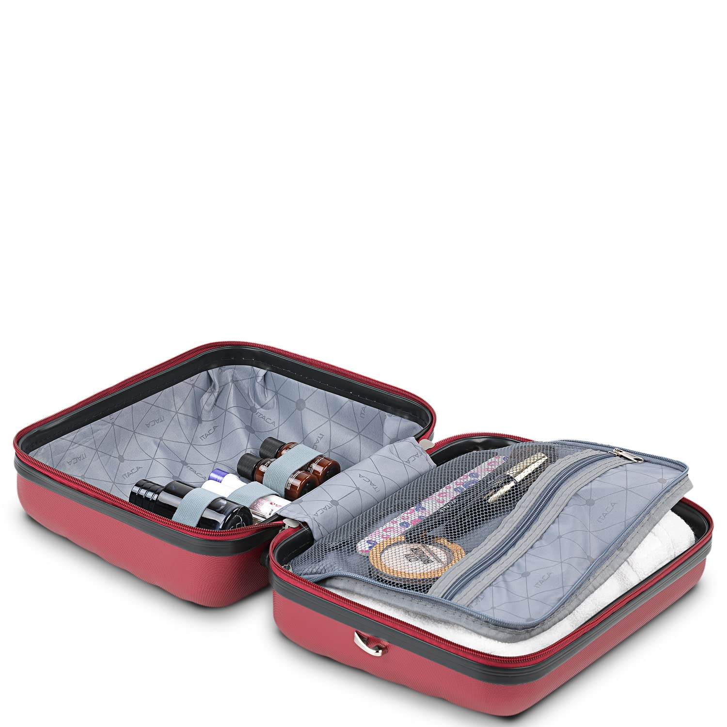 ITACA – Maletas de Viaje rígidas 4 Ruedas Trolley ABS y Estuche de Aseo. Extensibles Resistentes y Ligeras. Mango de 2 Asas y Cadenas. Pequeña Mediana y Grande.