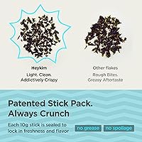 Vista 4 de Heykim Furikake de algas tostadas con sésamo paquete individual de 15 palitos (0.35 onzas), fácil de cortar, aperitivo saludable, fácil