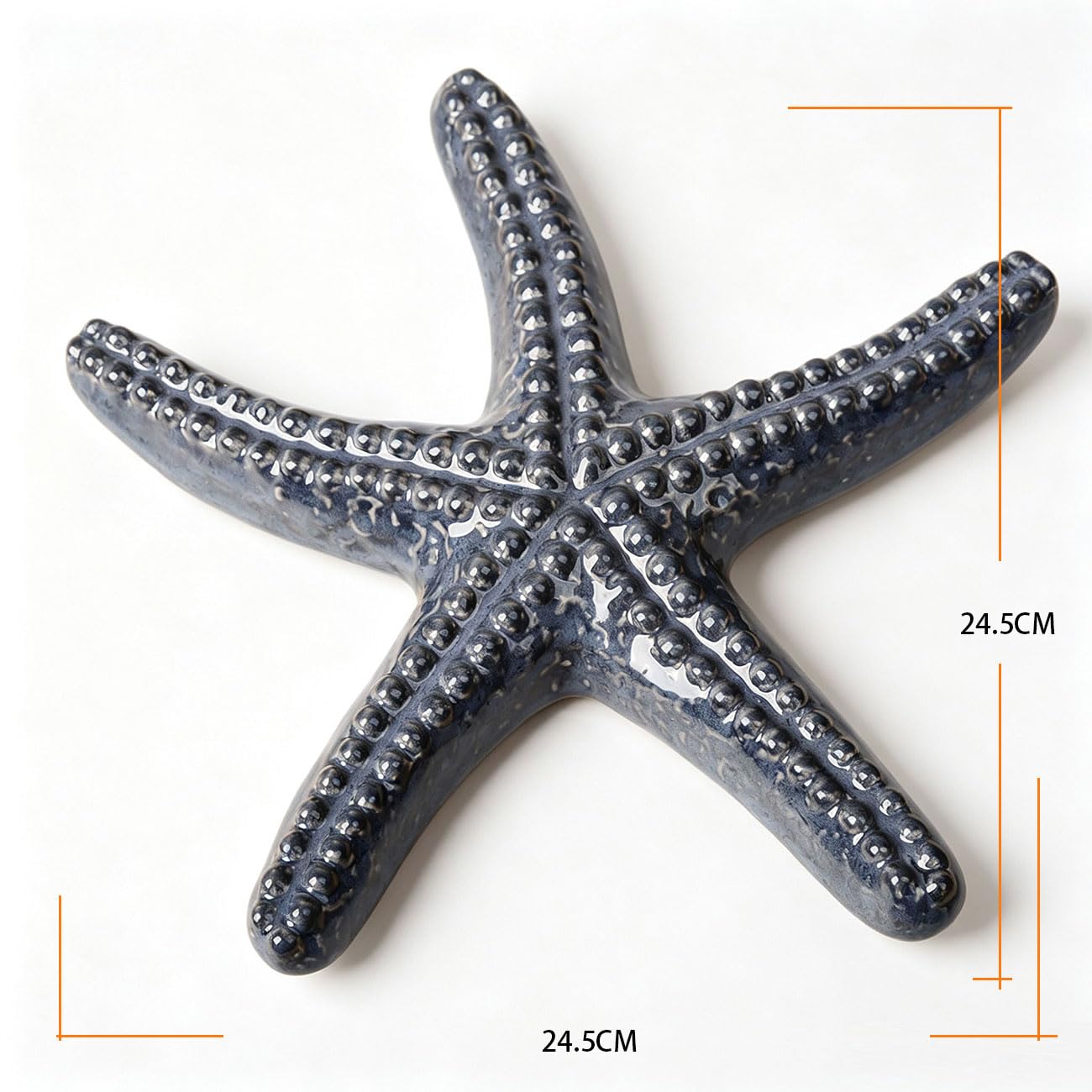 NENBOLEC Stella marina decorazione da parete arte scultura oceano nautico statua marina statuetta regalo per la casa per soggiorno, sala da pranzo ufficio 24 cm