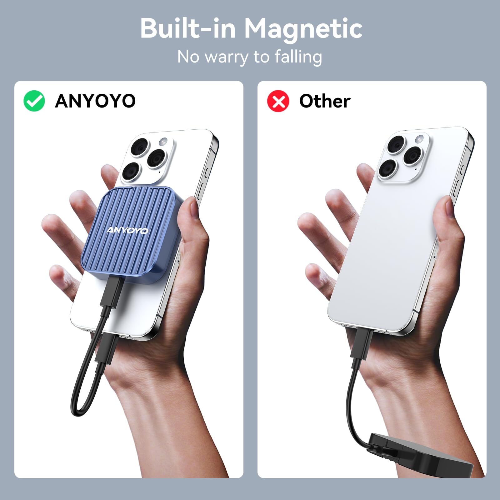 Boîtier SSD NVMe Magnétique ANYOYO - Adaptateur M2 10Gbps Pour IPhone 15 Et PC