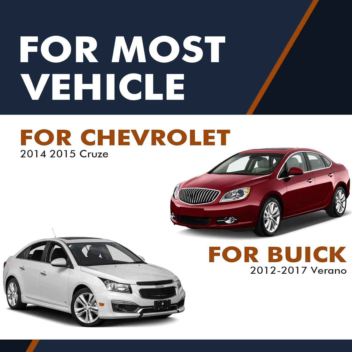 PM Auto Pair of 2 Rear Shock Absorber For 2014 2015 Chevrolet Cruze L4 2.0L Turbo Diesel