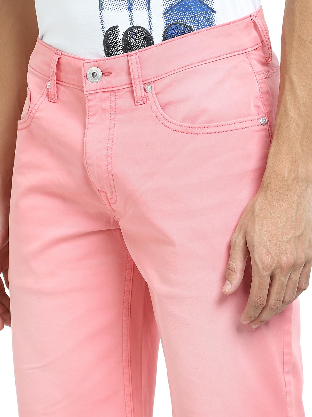 Jack & Jones Men Regular Fit Shorts (12245069_Flamingo Pink_M) 3