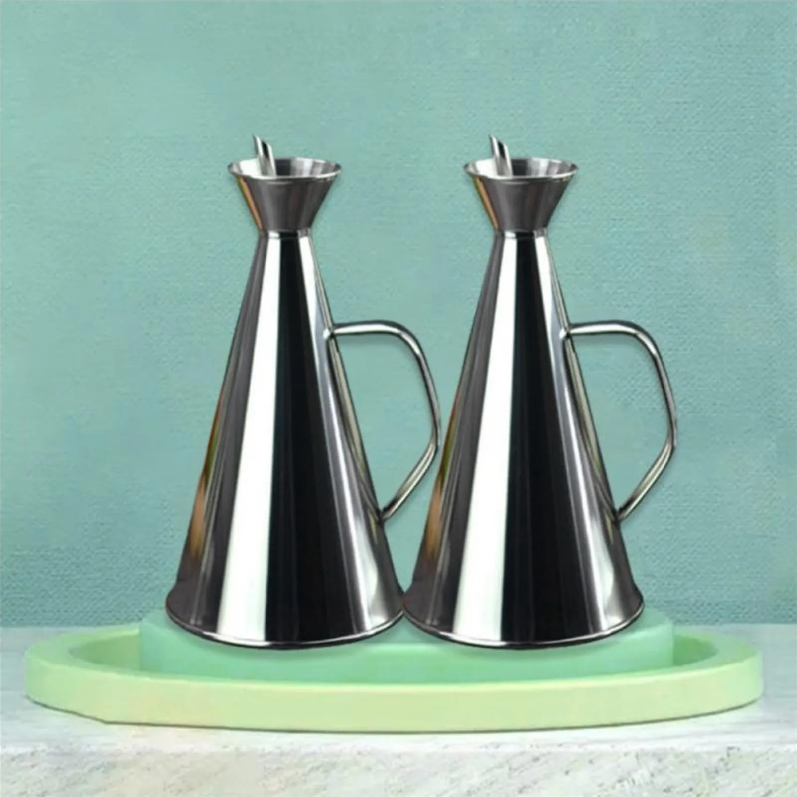 Condimento for dispenser di condimento for salsa aceto in bottiglia olio d'oliva in acciaio inossidabile da 500 ml
