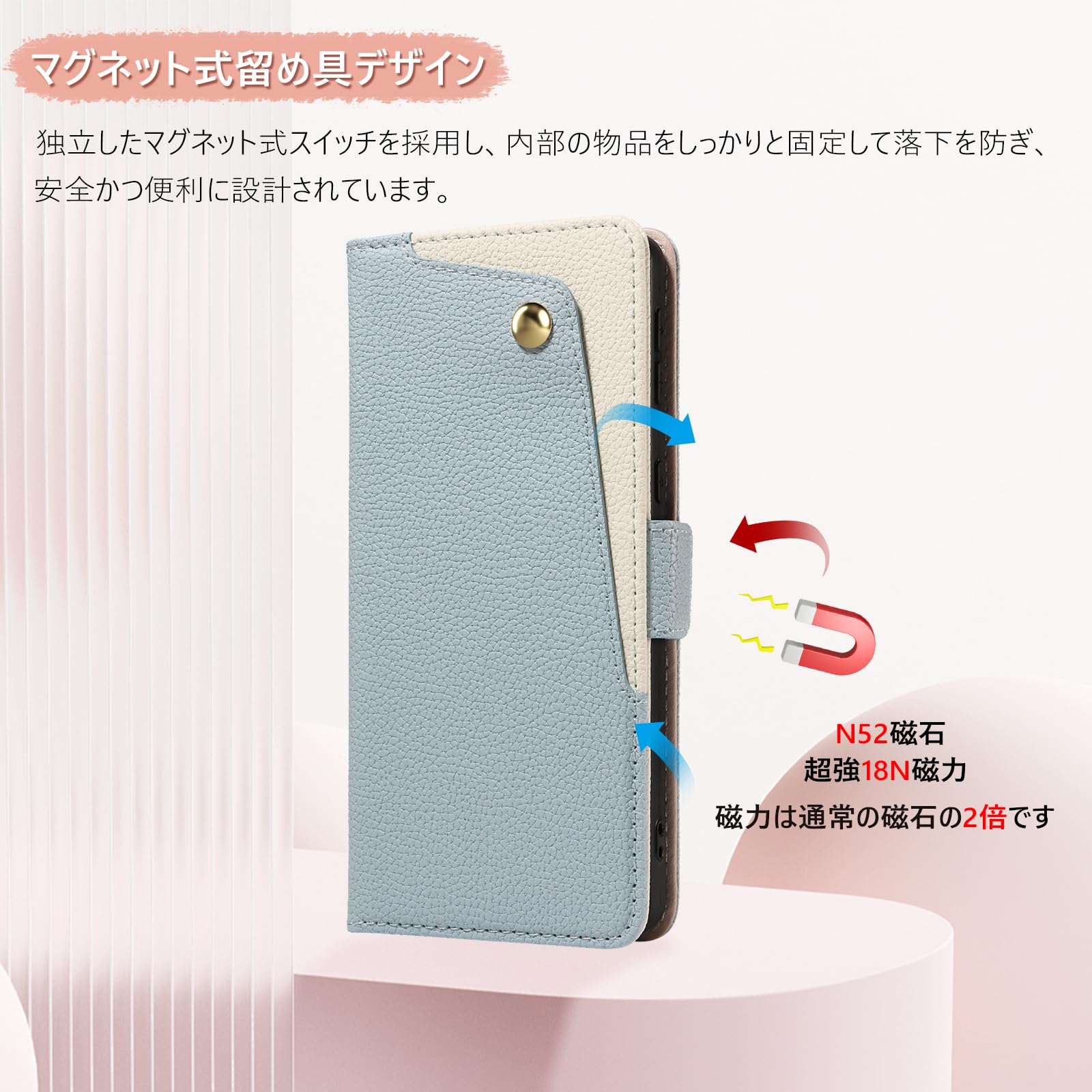 Amazon.co.jp: KWATUNG Galaxy A25 5G用ケース 手帳型 ストラップ付き