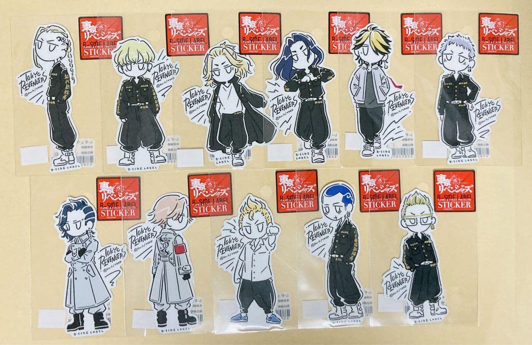 Amazon.co.jp: 東リべ B-SIDE LABEL ステッカー デフォルメver. コンプ