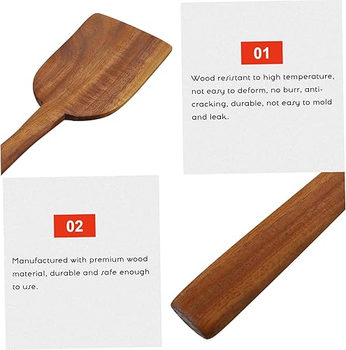 Miniatura 9 de Cuchara de cocina Espátula de cocina de teca Cucharas Cucharas de silicona Utensilios de cocina Huevos Crema Espátula de silicona Espátula para