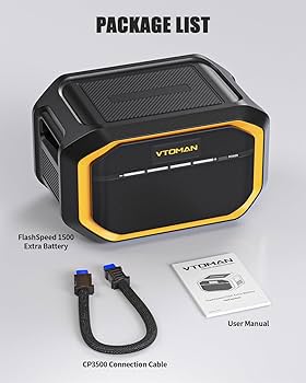 Amazon.com : VTOMAN FlashSpeed 1500 Extra Battery, 1548Wh Large