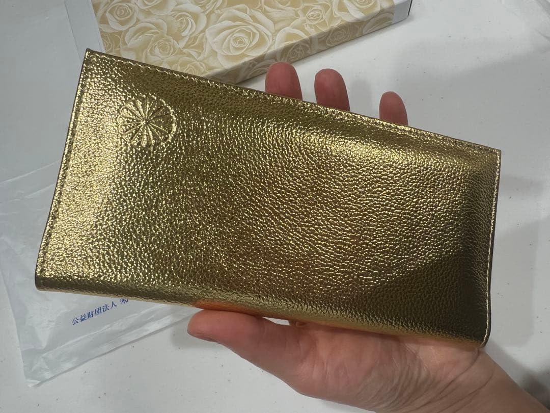 Amazon.co.jp: 皇居 長財布 ゴールド 金 : ファッション