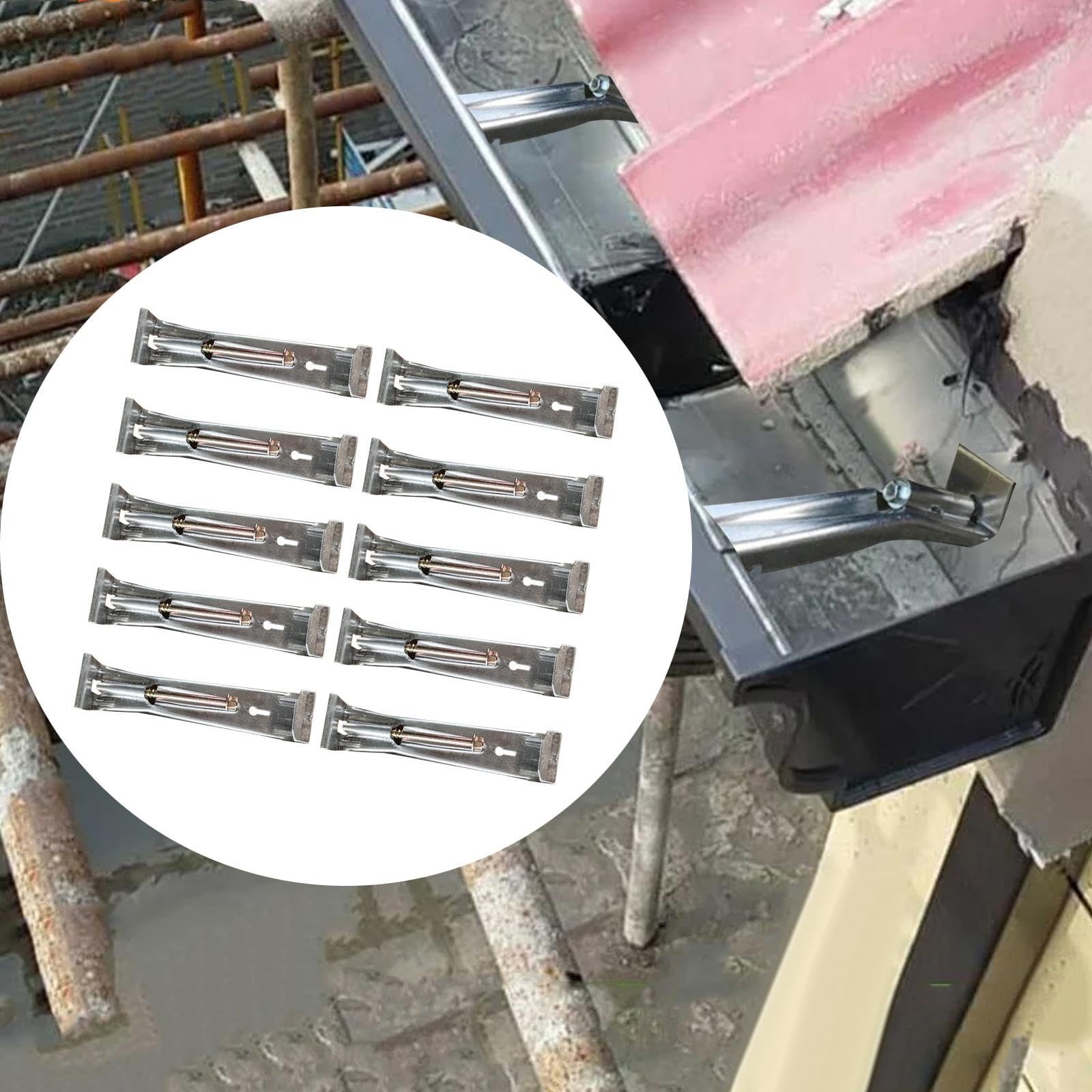 Staffe Grondaia 5 Pollici Acciaio Carbonio 10 Pezzi