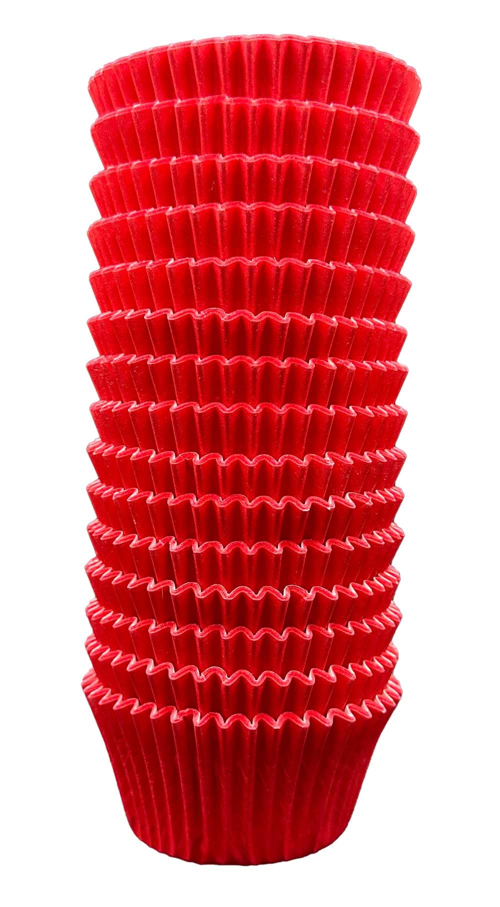 Scrumptious! Orange 180Pc Cupcake Cases - Red - 65Gsm 51Mm X 38Mm Greaseproof Paper Baking Cases - Great For Christmas Birthday And Anniversary Party Muffins Cakes And Bakes