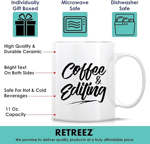 Miniatura 3 de Retreez Funny Mug  Taza de café y cámara de edición para fotógrafos de cerámica de 11 onzas  Divertido, sarcasmo, sarcástico, motivacional, regalos