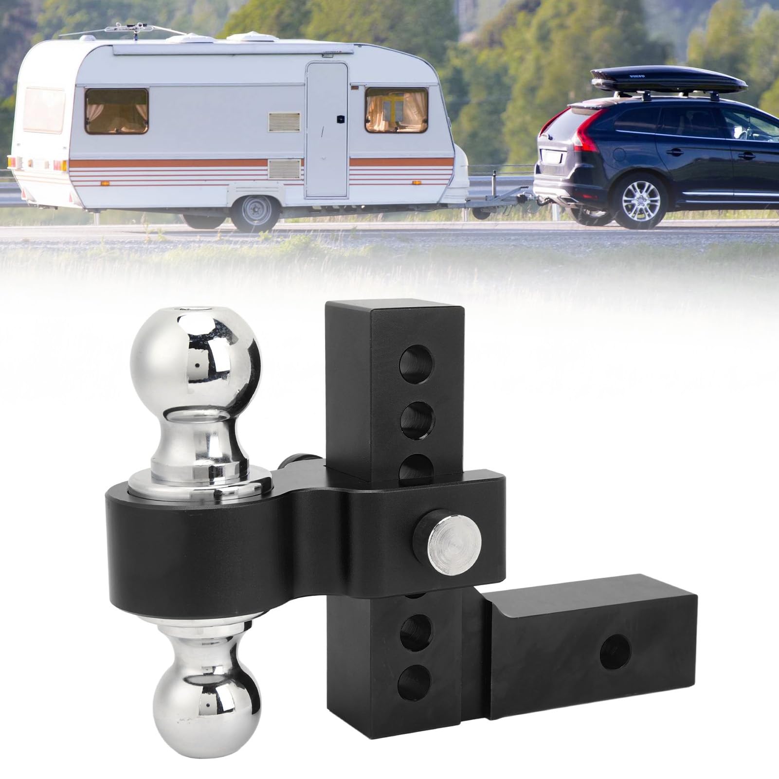 ヒッチレシーバー ボールマウント付き SOREX(ソレックス) ヒッチボールマウント 角型スチール