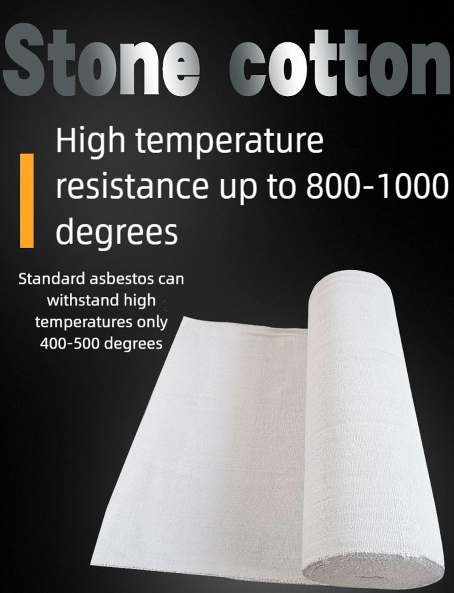 Couverture de soudage en fibre de céramique, tissu ignifuge pour isolation thermique des fours industriels, résistant à la température jusqu'à 1260 °C, épais et durable
