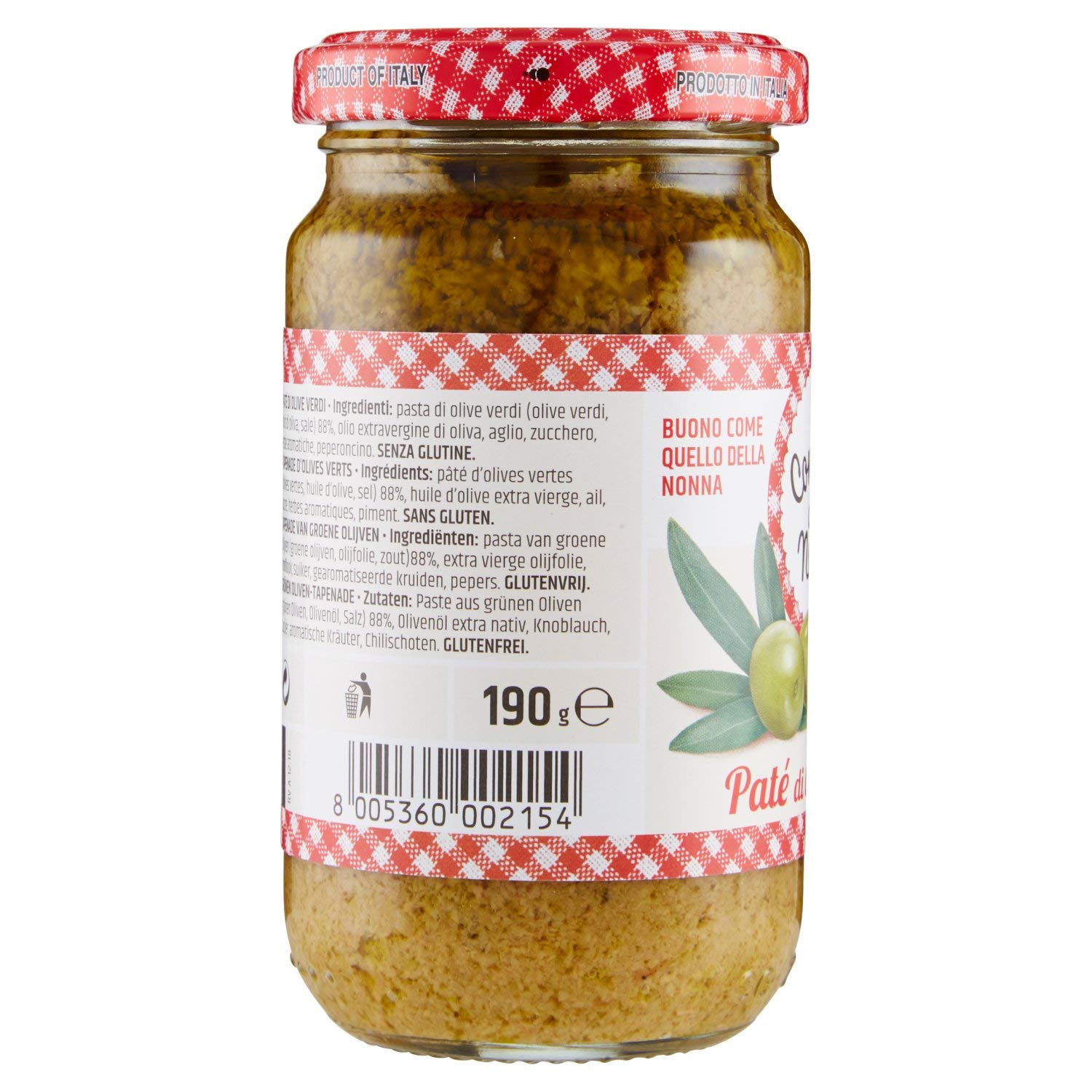 Le Conserve della Nonna Patè di Olive Verdi - 190 gr