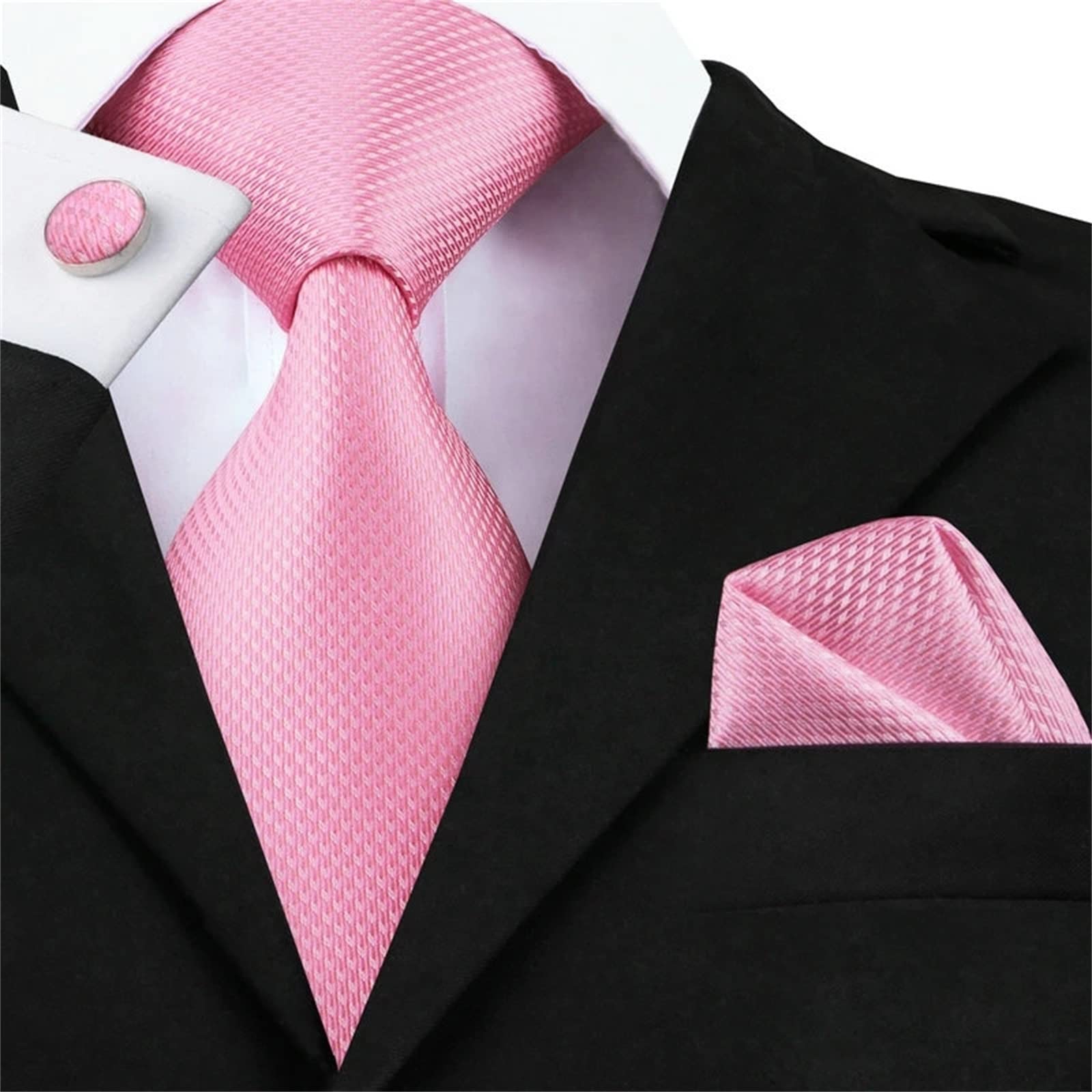 Corbatas para Hombres Corbata para Hombres Juego de Gemelos Seda Formal Boda Fiesta Negocios 150x8.5cm (como se Muestra 150x8.5cm)