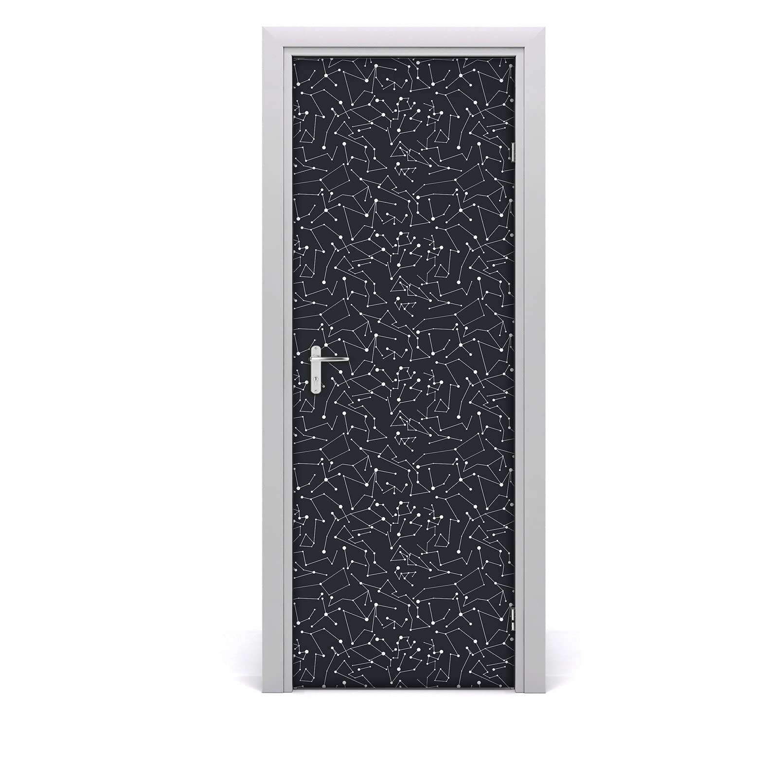 Fondo de pantalla extraíble e impermeable para decorar puertas con galaxias