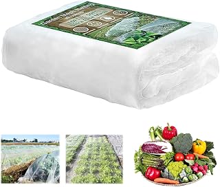 Fieltro de invierno para plantas, protección contra heladas, 2 × 10 m, fieltro de jardín, color blanco, para plantas, protección contra heladas, fieltro para plantas
