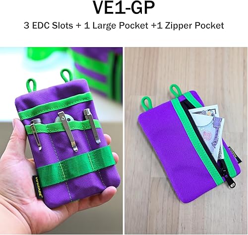 Miniatura 10 de VIPERADE VE1 - Organizador de bolsillo, bolsa EDC para hombres, organizador EDC de almacenamiento de equipos EDC, bolsa de bolsillo multiherramienta
