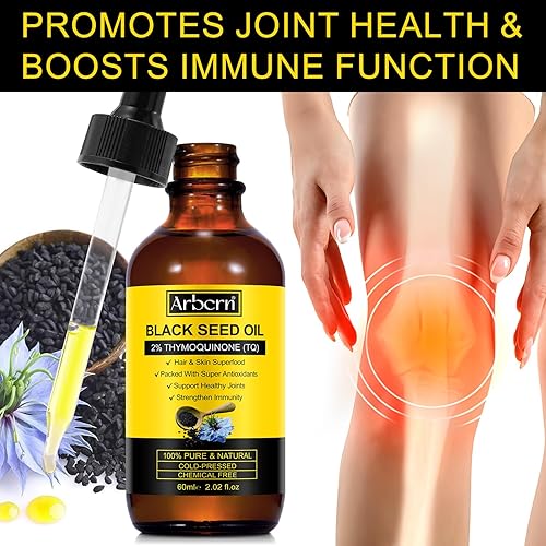 Miniatura 4 de Paquete de 2 aceite de semilla negra orgánico prensado en frío, 100% puro y natural, aceite de semilla negra, botella de vidrio prensado en frío,