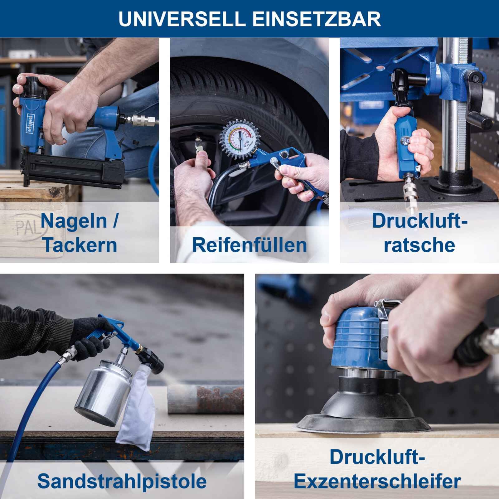 Scheppach Sessiz Kompresör HC25si 230V 50Hz 1100W - 24L - 8 Bar Marka