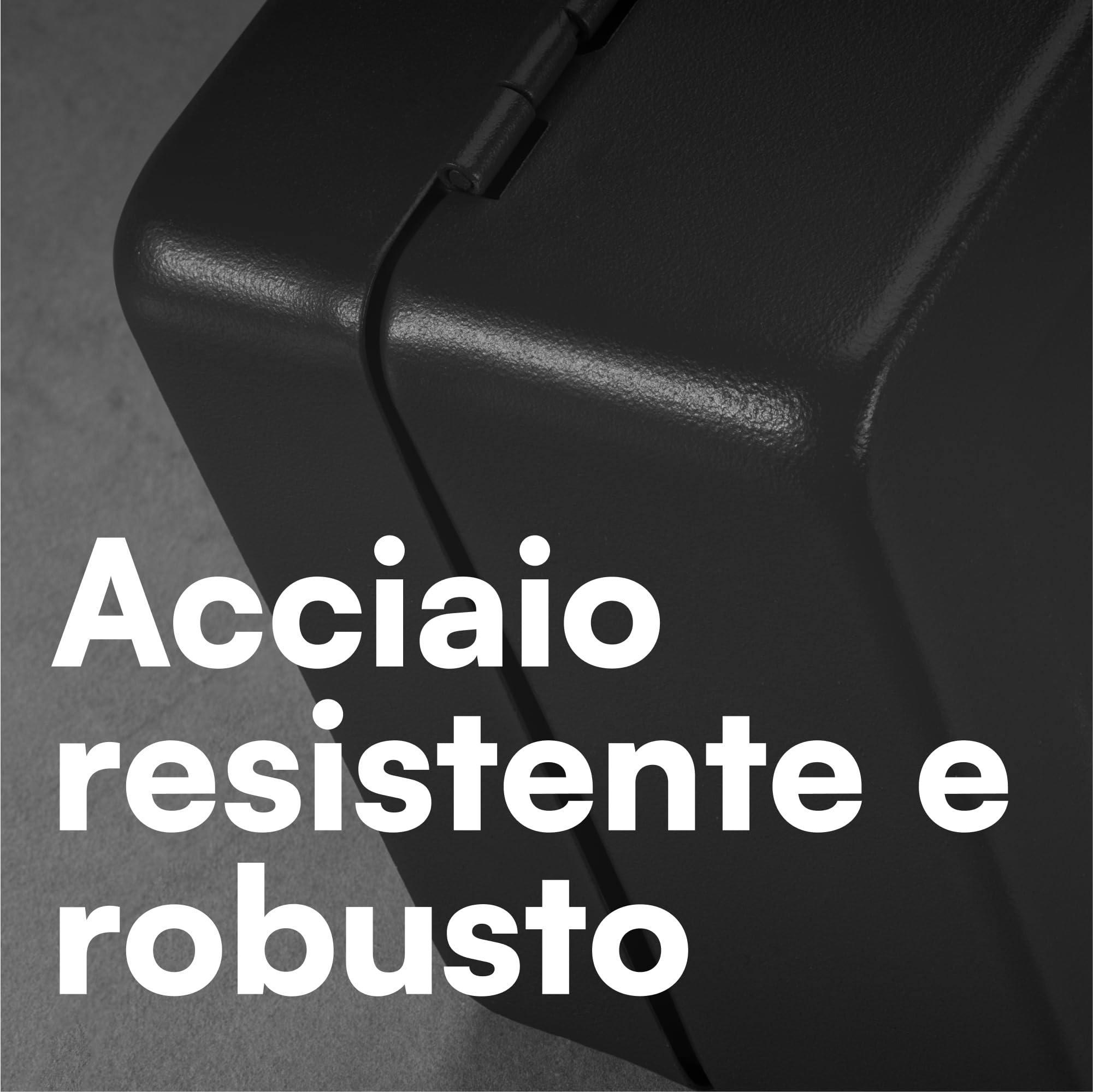 H&S Cassetta portavalori richiudibile – Cassetta porta denaro piccola – Salvadanaio richiudibile – Nero con due chiavi – Casetta per banconote e monete