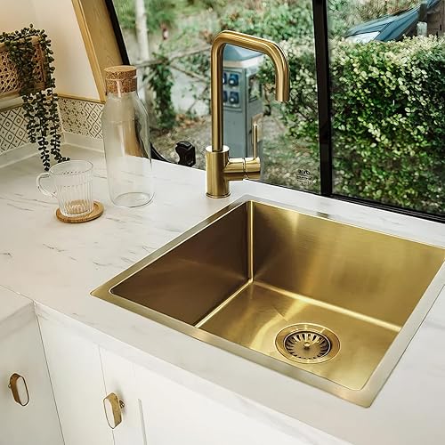 Miniatura 2 de Whitehaus whnpl1818 Plus de Noé de 17  34" sola cuenca cocina fregadero para montaje bajo encimera o, con, WHNPL1818-B