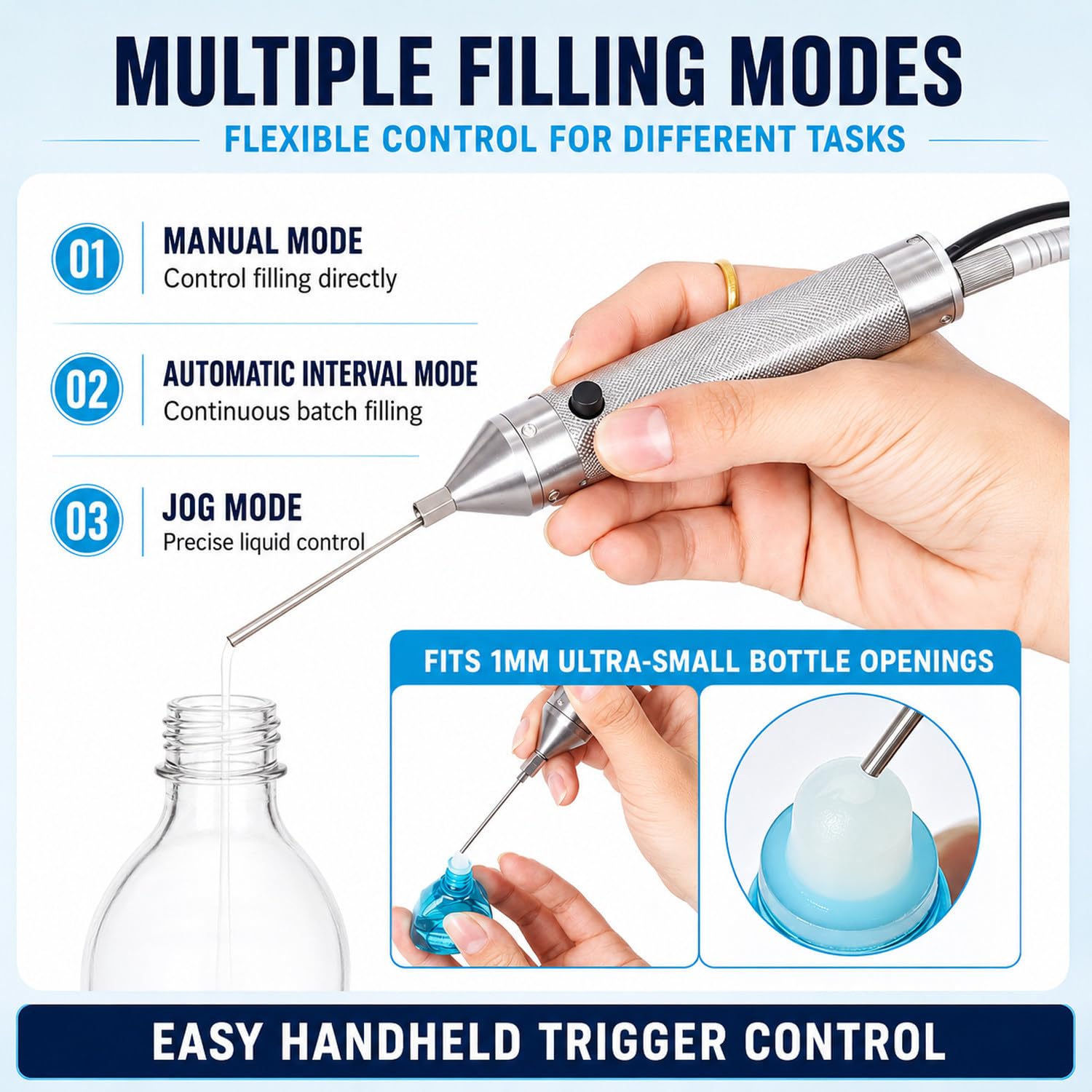 Macchina riempitrice automatica per liquidi,con pompa peristaltica HD1360 | Macchina riempitrice per bottiglie,capacità da 1ml a 100ml, per oli essenziali,profumi.