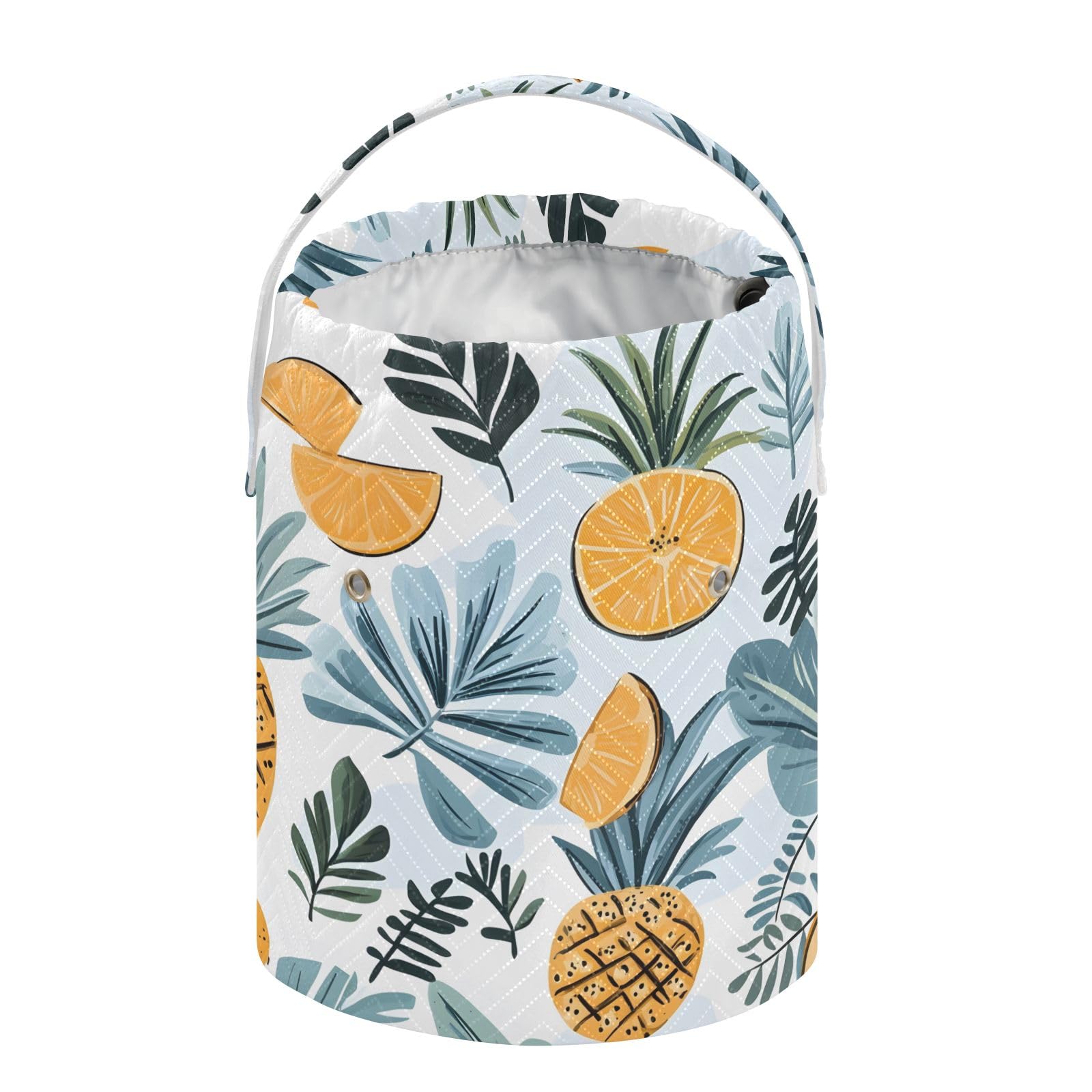 Yarn Storage Bag Small Crochet Bag Knitting Bag Organizer Pineapple Leaves Yarn Bags for Crocheting Basket