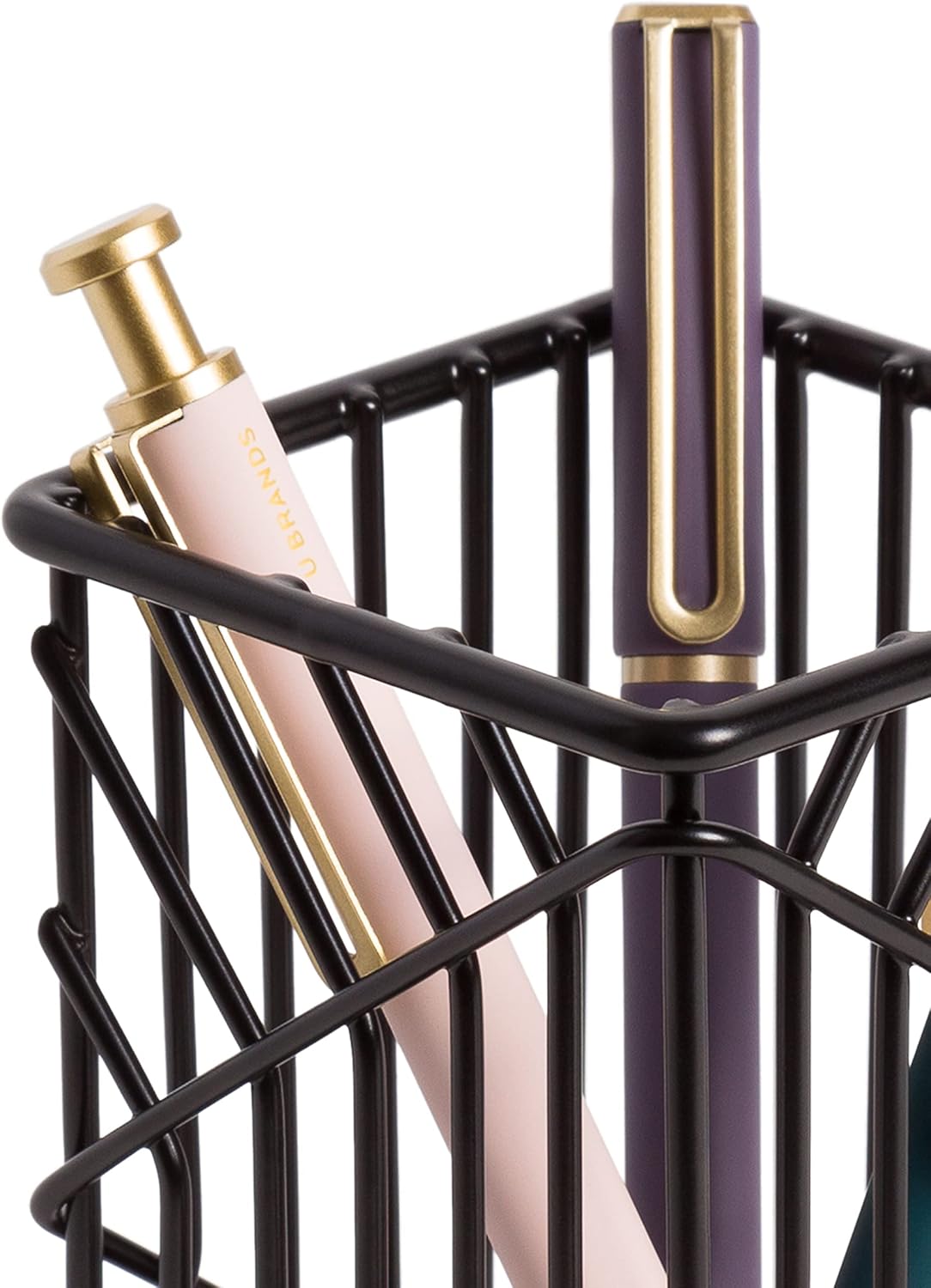 U Brands Vena Collection Wire Pencil Cup