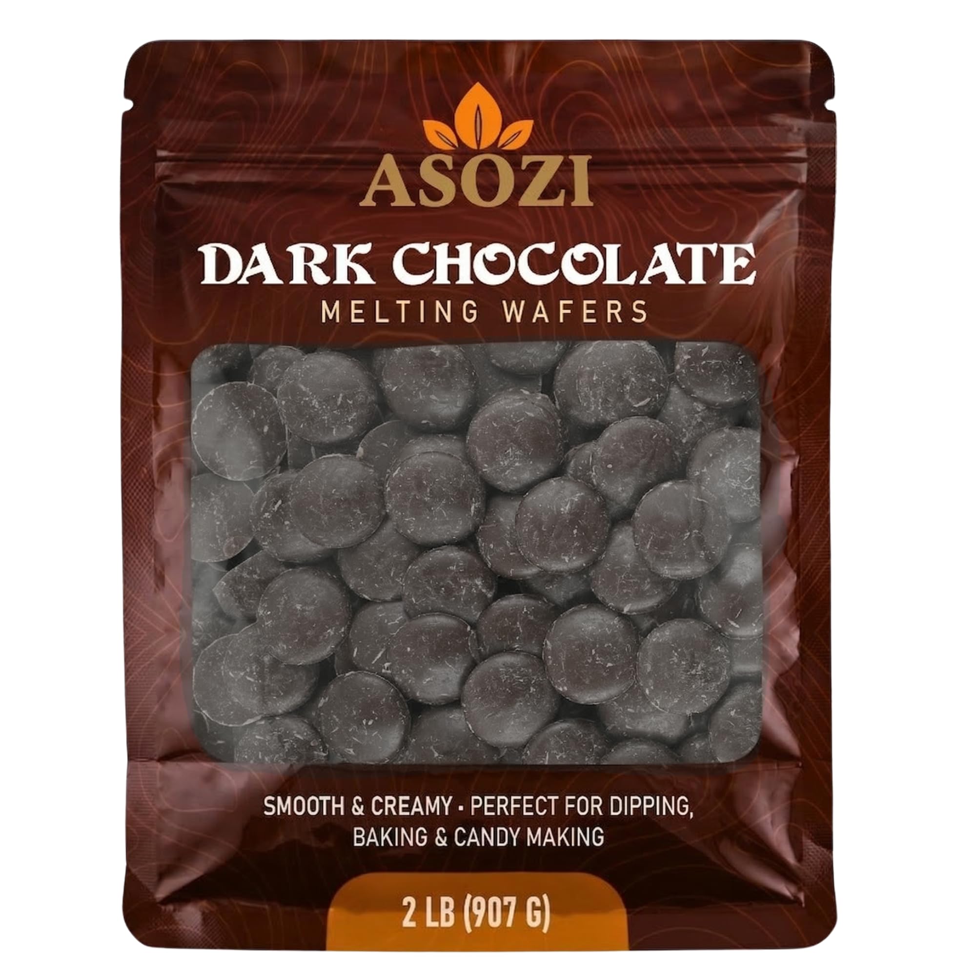Dark Chocolate Melting Wafers 2LB – Smooth and Creamy Melting Chocolate, Perfect for Dipping, Baking, Candy Making, and Decorating Desserts – Ideal for Fountains, Coating, and Molded Chocolates