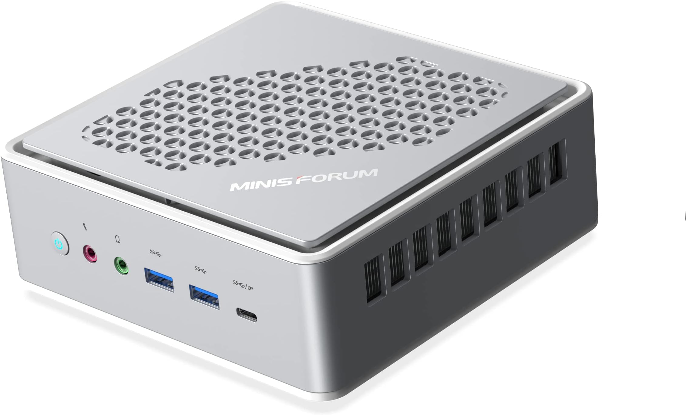 Mini PC EliteMini HX90 AMD Ryzen 9 5900HX 8 Cores 16 GB RAM 512 GB PCIe SSD,Support 2X 2.5 inch HDD, 2X HDMI / 2X DisplayPort, 1x 2.5G RJ45, 5X USB 3.0,1x USB-C, 2X Line Out, 2X MIC
