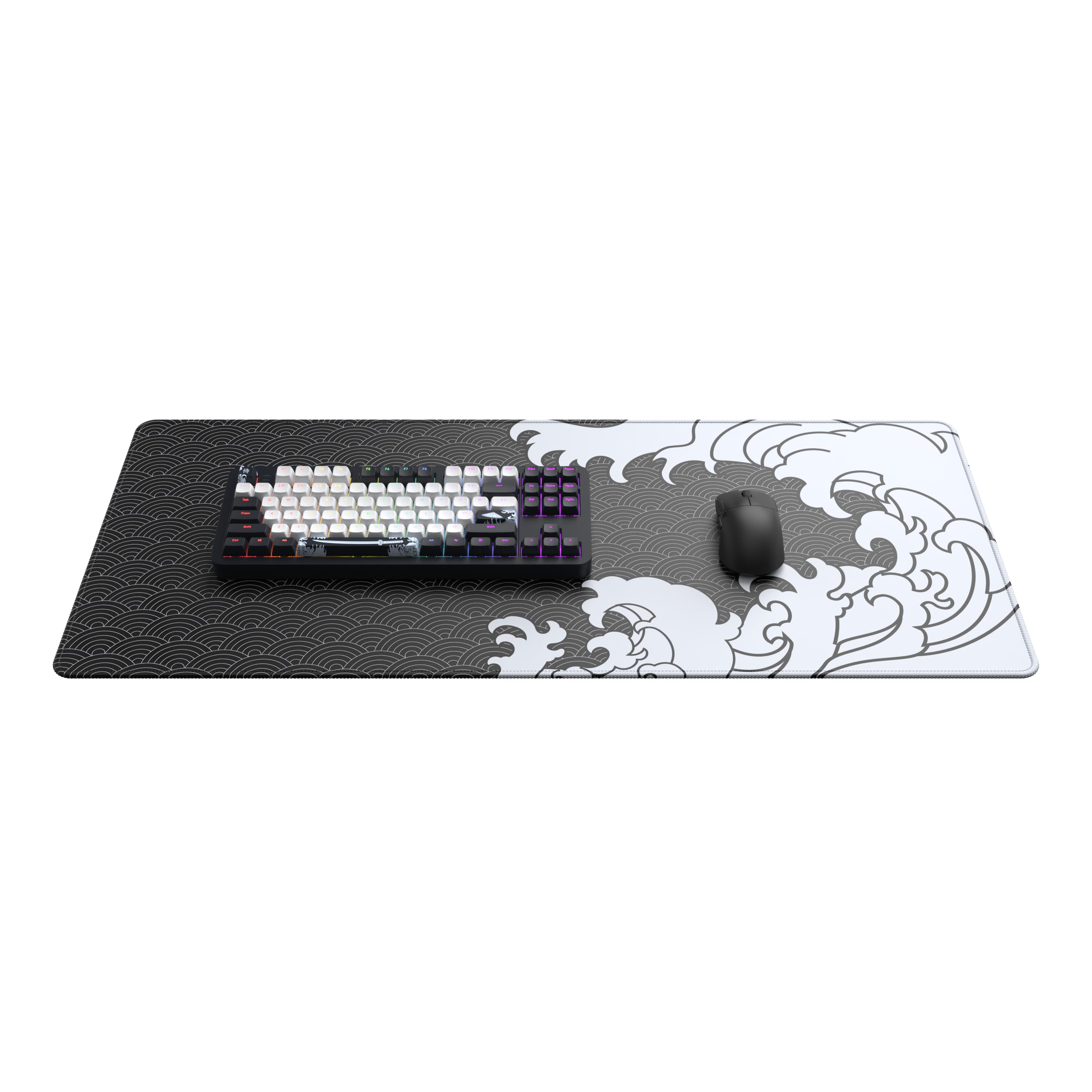 Dark Project ALU87B Bushido Tastiera meccanica da gioco | ISO Multi | Hot swap | G3MS Moonstone Interruttori unti | Stabilizzatori unti | Supporto di tenuta flessibile | Alluminio | TKL 80% | RGB