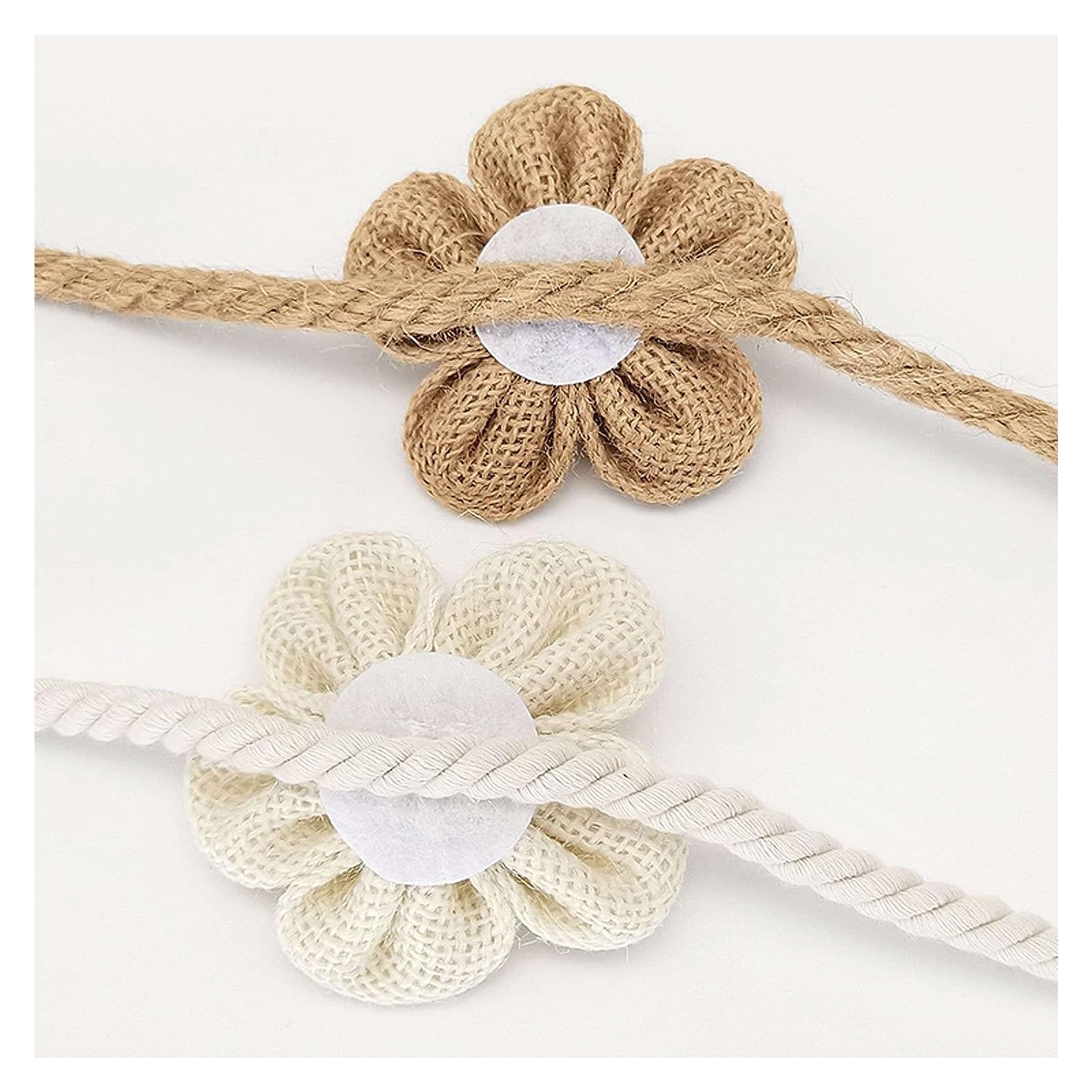 Embrasses de rideaux à pampilles en corde tissée, embrasses de rideaux décoratives rurales, corde de tissage, motif floral en coton et lin, corde de retenue de rideau adaptée à la maison, kaki, 4 pi