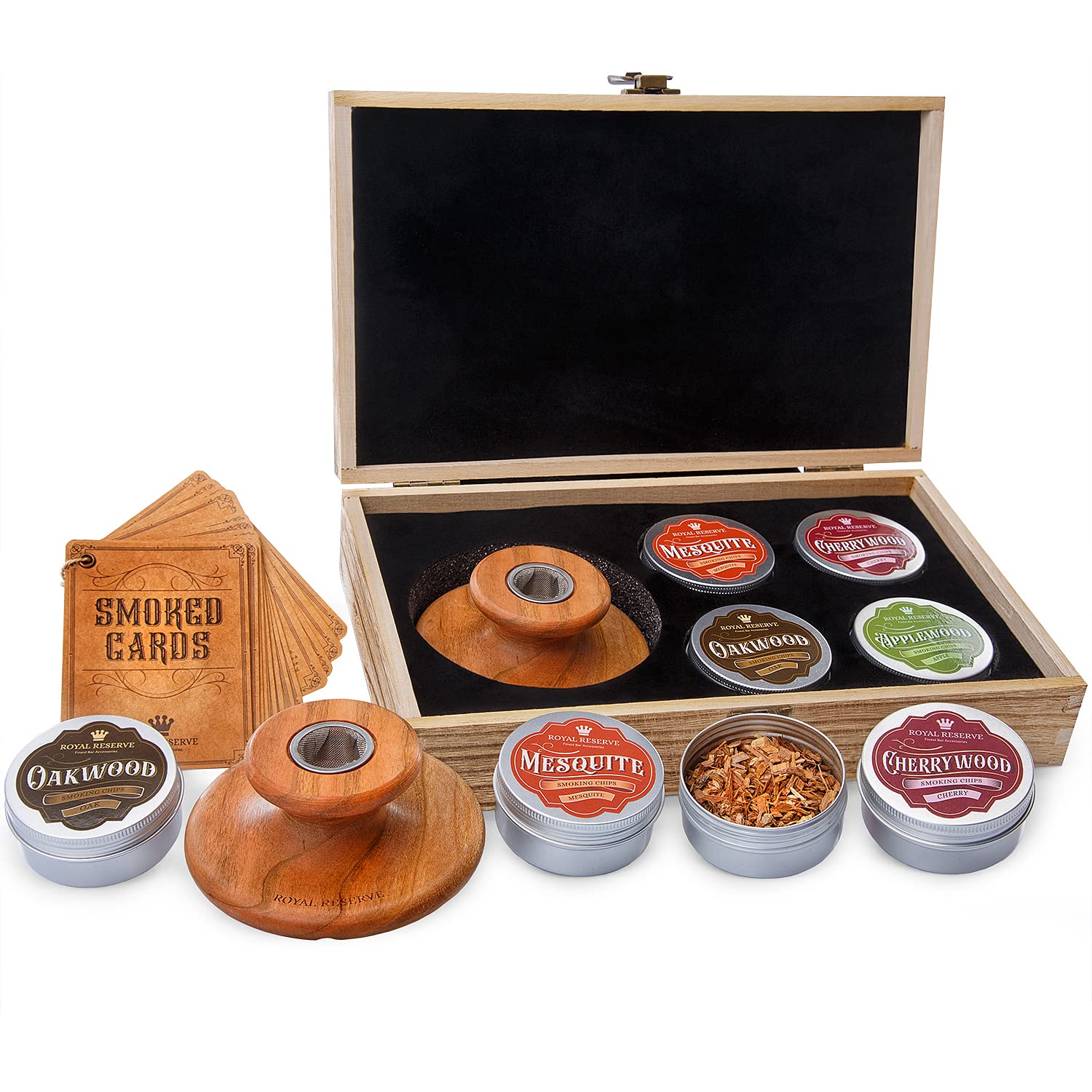 Buy Cocktail Smoking Kit By Royal Reserve Cocktail Smoker With Wood