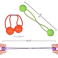 Vista 3 de Colección de 20 piezas de coleteros, bolas de cola de caballo, gomas elásticas, cuentas de pelo de 18 mm redondas, opacas, multicolores, dobles