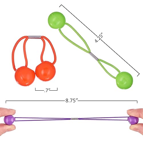 Miniatura 3 de Expressions Juego de 20 colas de caballo para cola de caballo, 0.709 in, redondas, opacas, multicolores, gemelas, bandas para el cabello, soportes