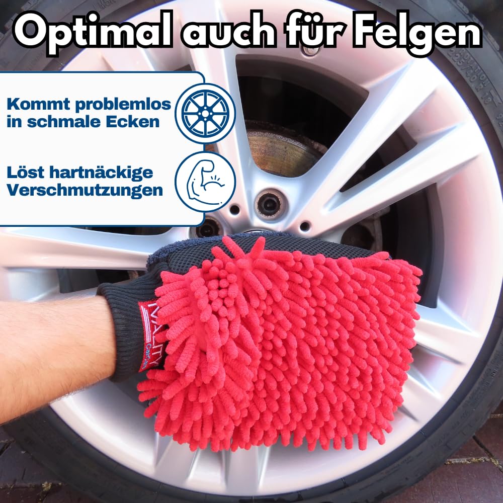 handschuhe auto waschen Ivality® Premium 3 in1 Waschhandschuh – Mikrofaser Handschuh Lackschonend & Saugstark Size:Small (7/8) SANTA CRUZ STIGMATA 3 sportlich-elegant