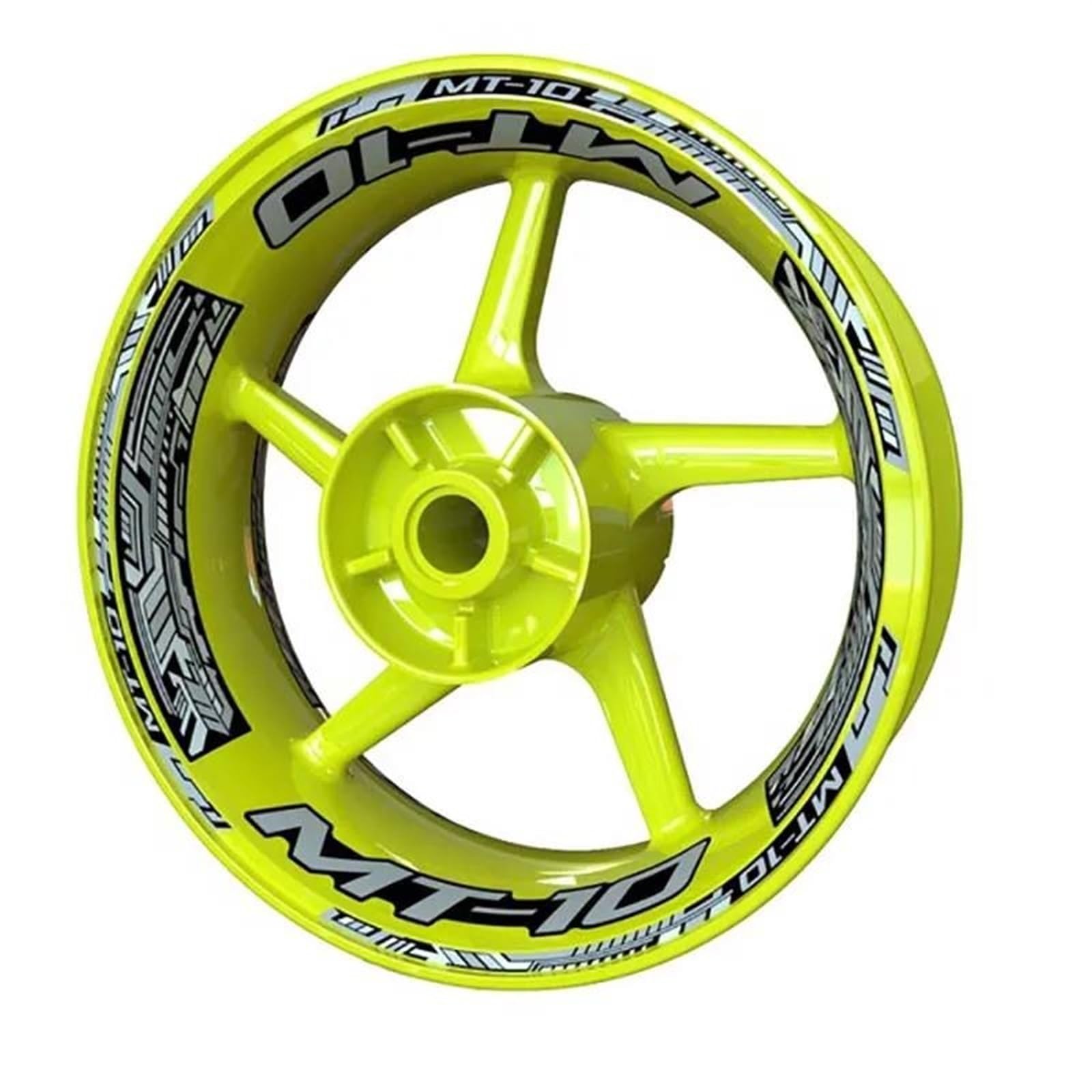Motorcycle Wheel Stickers Decals Reflective Rims for Yamaha MT10 MT 10 SP Motorbike(Color1)