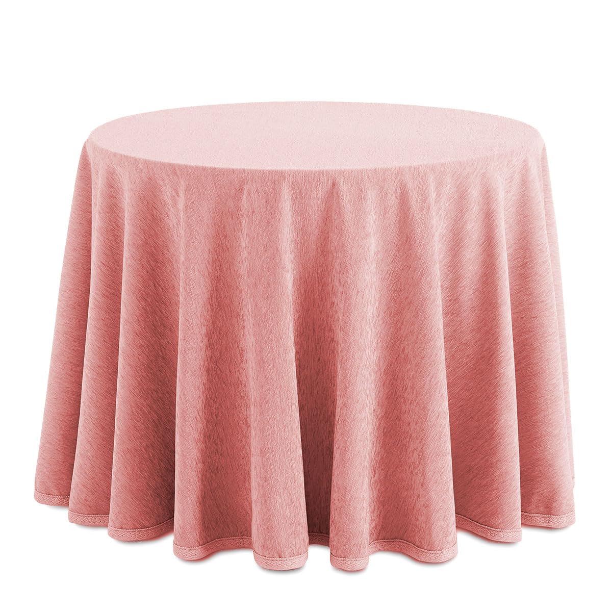 Linge en tissu chenille rose idéal pour réchauffer l'ambiance du salon