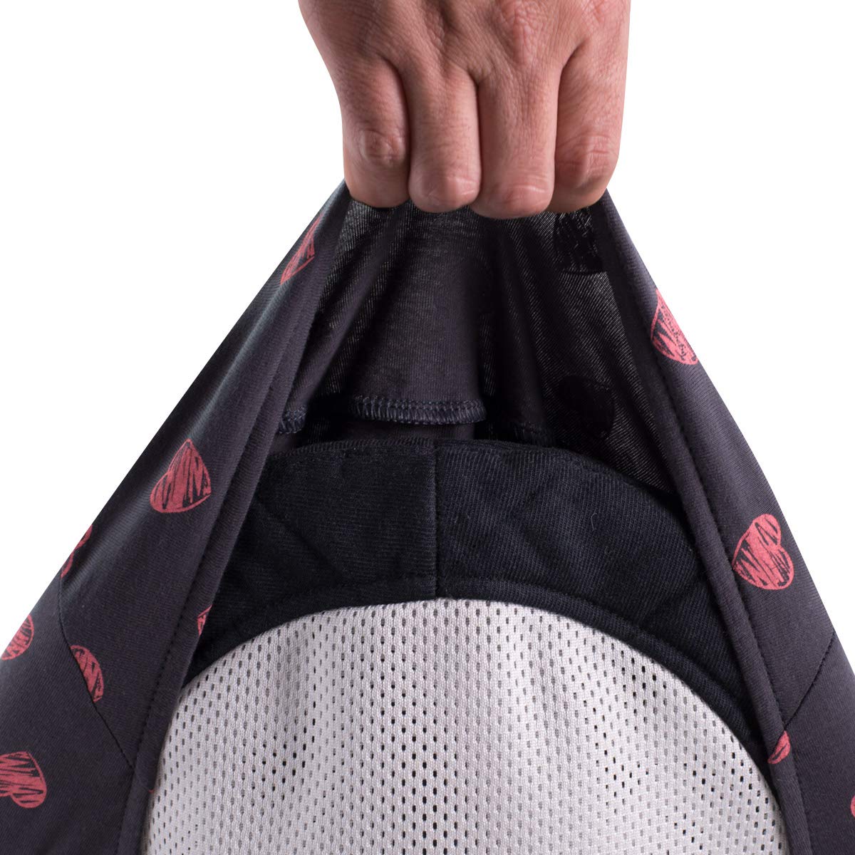 JYOKO Kids Bezug kompatibel mit Babybjorn Bliss, Balance, Soft (Fluor Heart, Baumwolle)