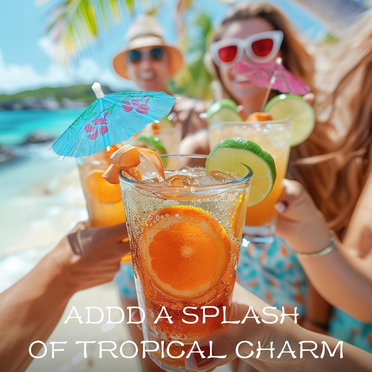 500 Pack Cocktail Drink Umbrella, Cocktail Picks Umbrellas for Drinks, Assorted Mini Umbrellas Drink Toppers for Luau Parasols Hawaiian Tiki Party Decorations