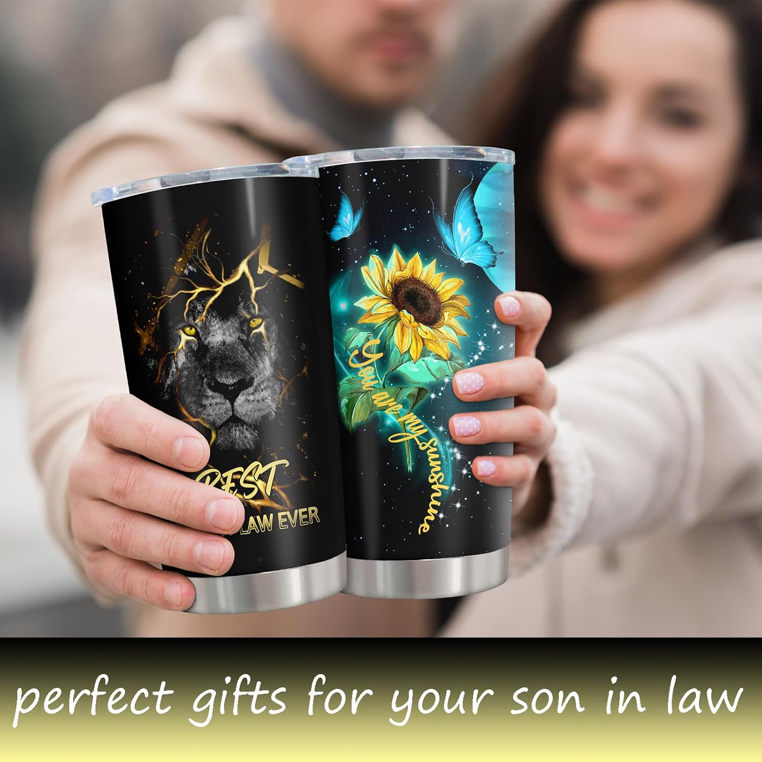 Son In Law Gifts Tumbler 20oz, Wedding/Christmas/Birthday Gifts for Son-In-Law from Mother In Law - Image 7